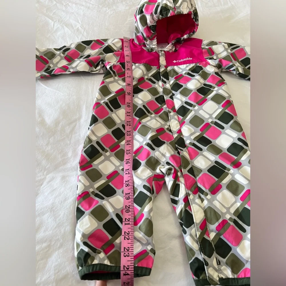 Columbia | Infant 6 MO | Omni Tech Pink Green Bunting | No Lining Lightweight